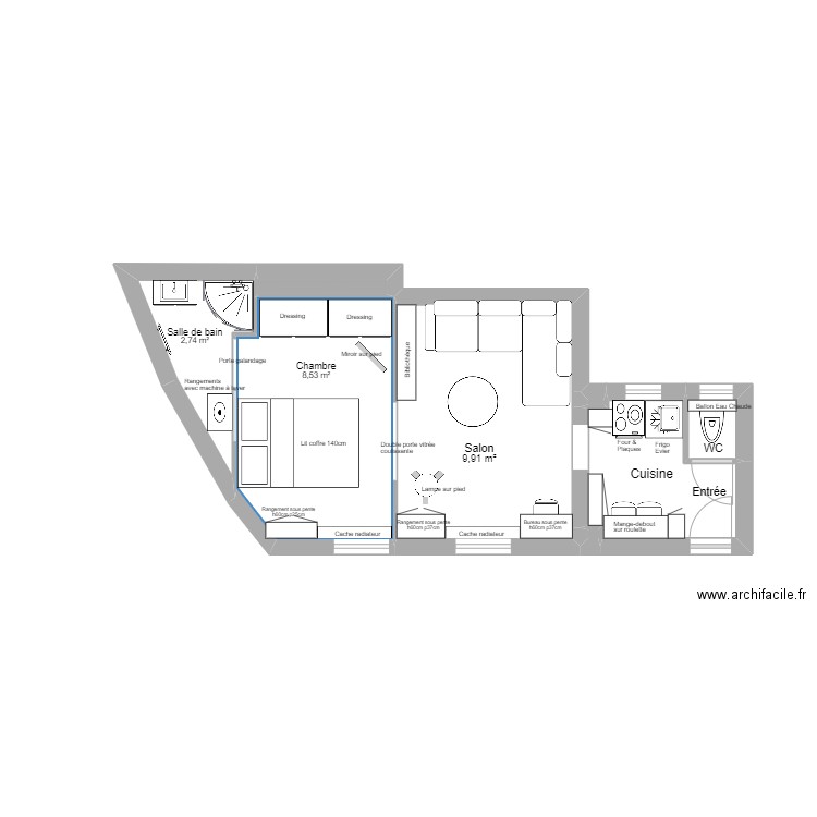 Kyka Perrine v travaux 1. Plan de 0 pièce et 0 m2