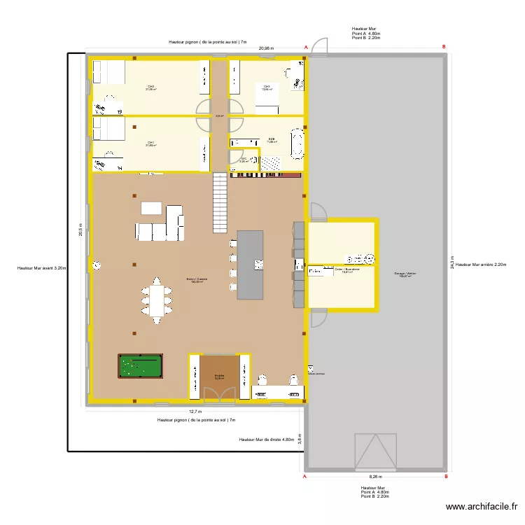 Base Bon Plan .2. Plan de 10  et 702 m²