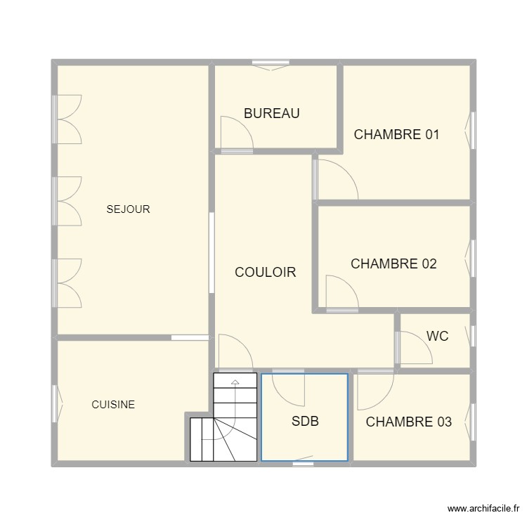 JONQUILLE ROUX ETAGE 1. Plan de 0 pièce et 0 m2