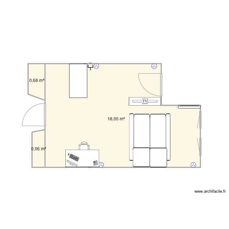 Goya. Plan de 0 pièce et 0 m2 Goya. Plan de 0 pièce et 0 m2