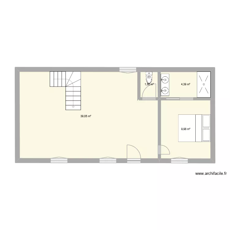 NEW FLEURY. Plan de 4  et 55 m²