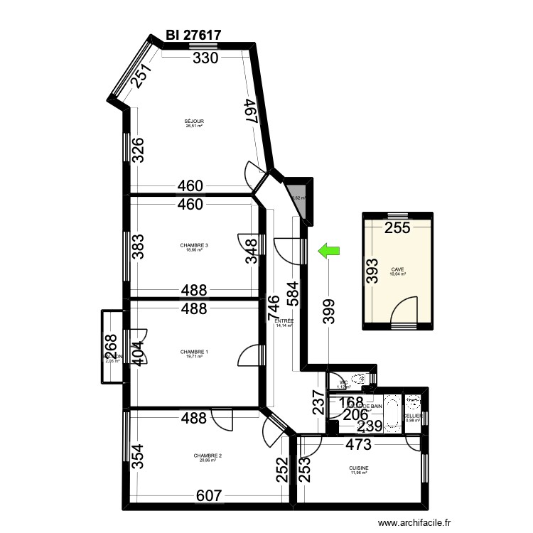 BI 27617. Plan de 0 pièce et 0 m2 BI 27617. Plan de 0 pièce et 0 m2