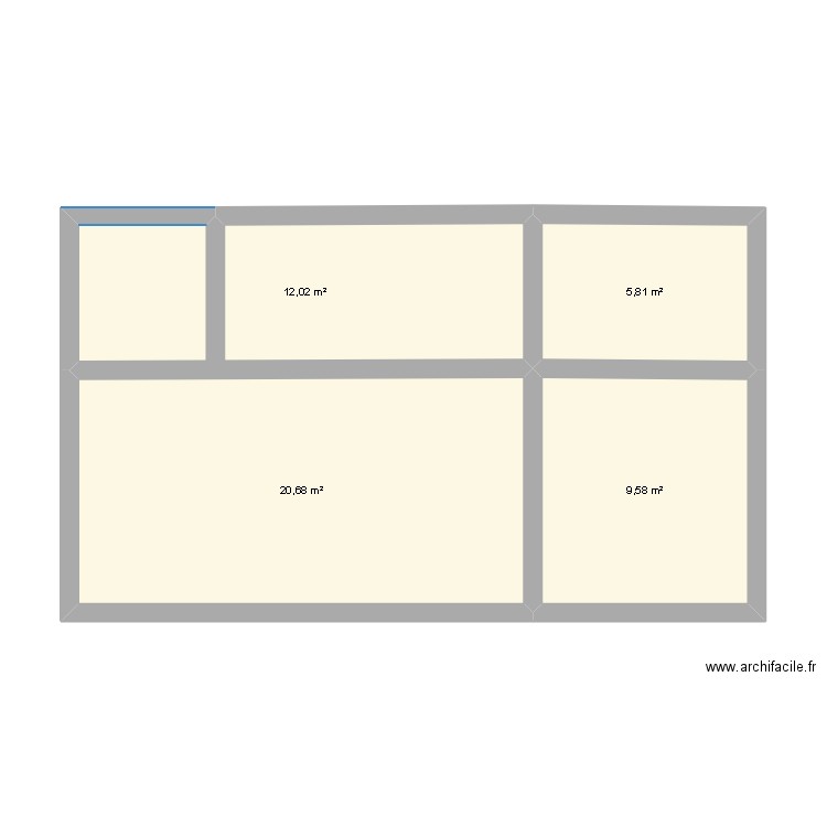 example. Plan de 0 pièce et 0 m2