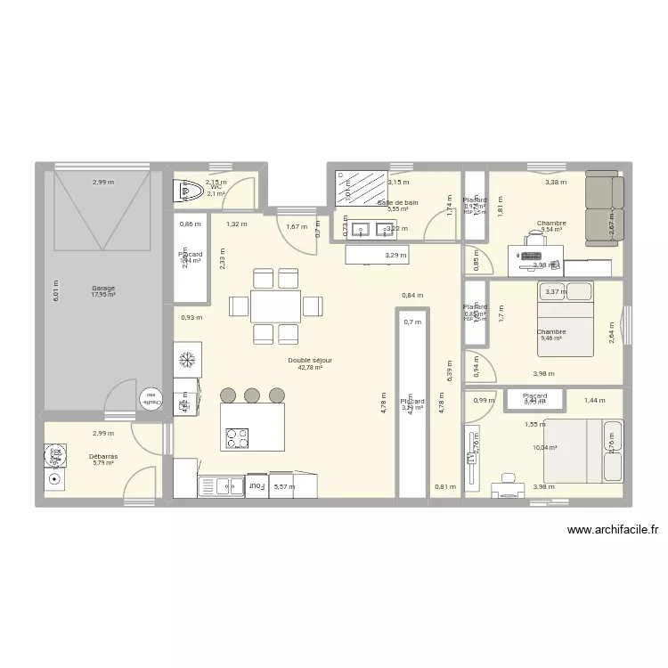 Plan 2. Plan de 13 Pièces et 111 m² Plan 2. Plan de 13 Pièces et 111 m²