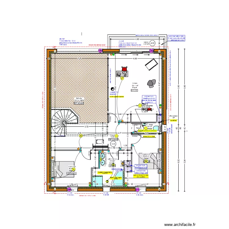 SEJOURNE ETAGE ELEC. Plan de SEJOURNE ETAGE ELEC. Plan de