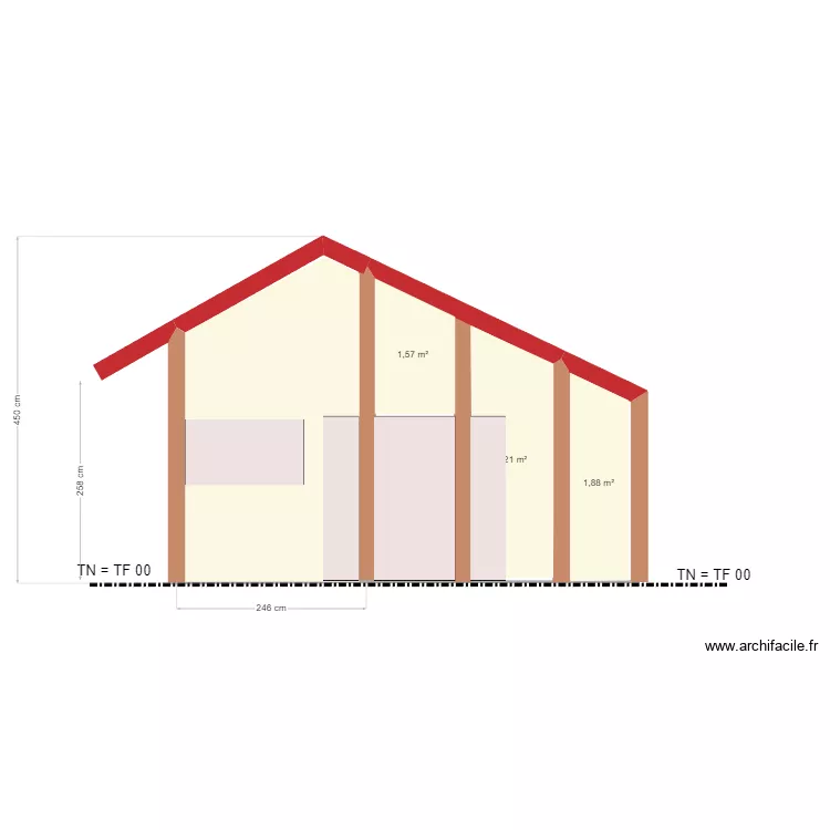 face sud appenti. Plan de 