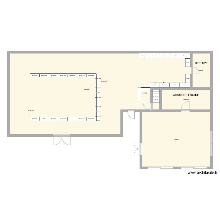 BOUCHERIE 2. Plan de 9 pièces et 340 m2