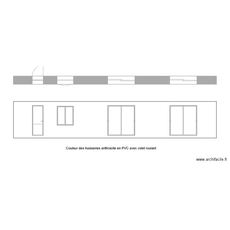 façade arriere après travaux 2. Plan de 0 pièce et 0 m2