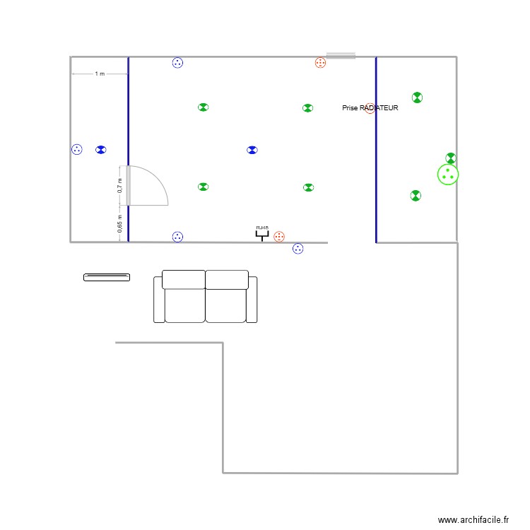 Salon_TV. Plan de 0 pièce et 0 m2