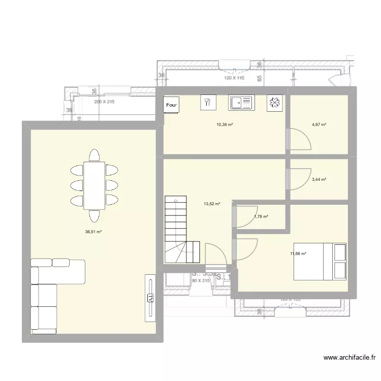 KUS3. Plan de 7 et 82 m² KUS3. Plan de 7 et 82 m²