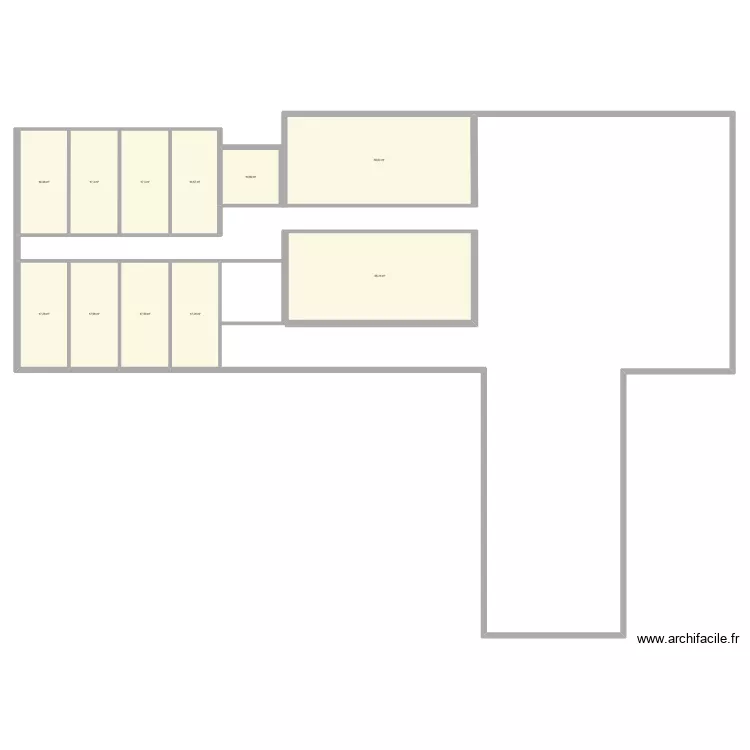 Bonneuil. Plan de 11  et 260 m²