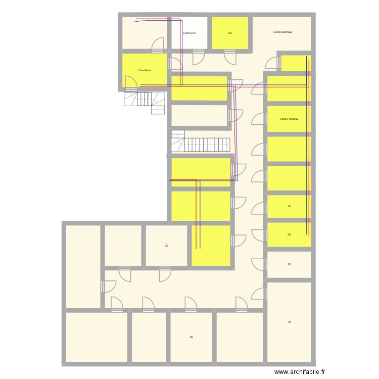 CAVE Foret d'houthulst  10. Plan de 26 pièces et 274 m2
