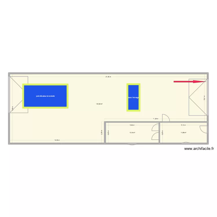 ct Lollier Creully1. Plan de 3  et 162 m²