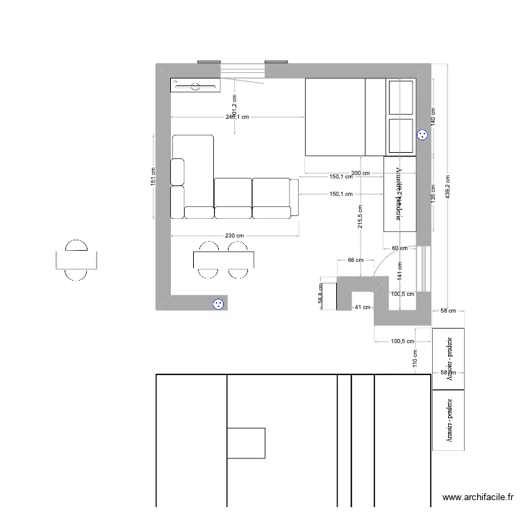 Studio Commugny - Oli. Plan de 