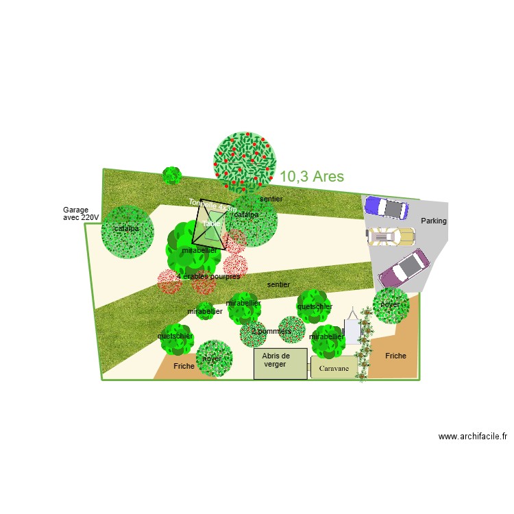 Version 2024 07. Plan de 1 pièce et 16 m2