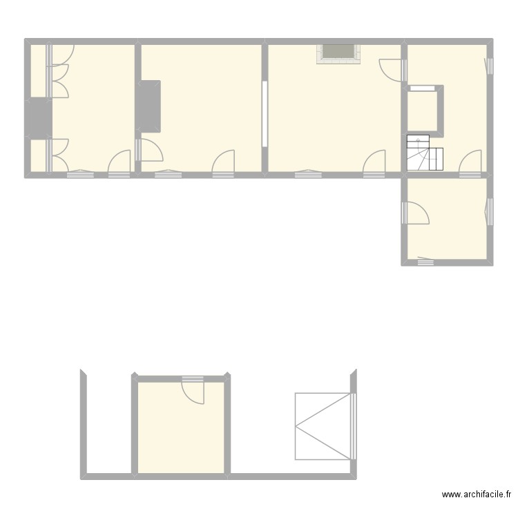 GAILLARD - LOUVIERS. Plan de 29 pièces et 263 m2