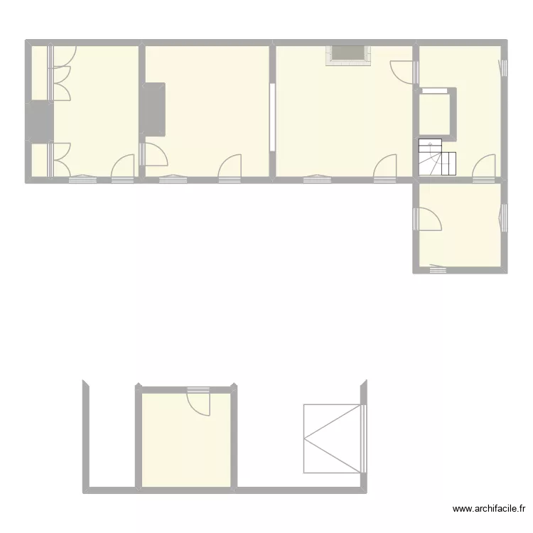 GAILLARD - LOUVIERS. Plan de 