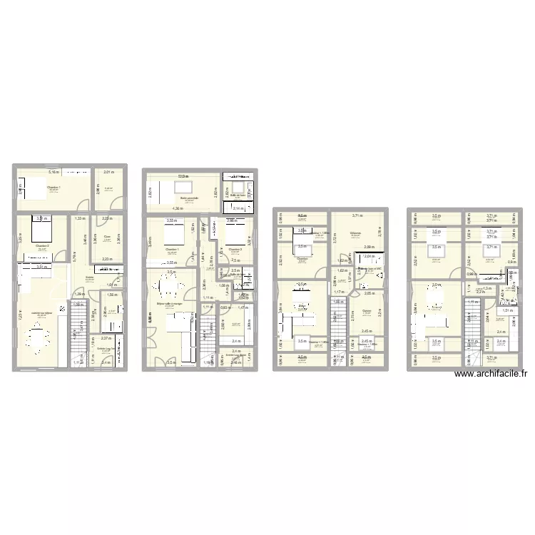 LA BIOLLE RDC new 2. Plan de 51  et 334 m²