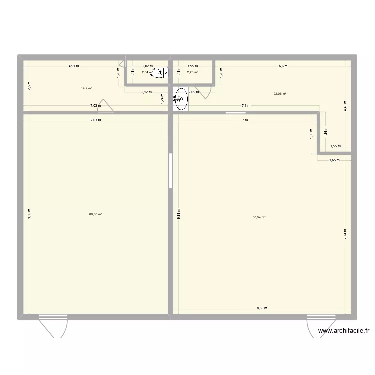 TEst. Plan de 6 et 190 m² TEst. Plan de 6 et 190 m²