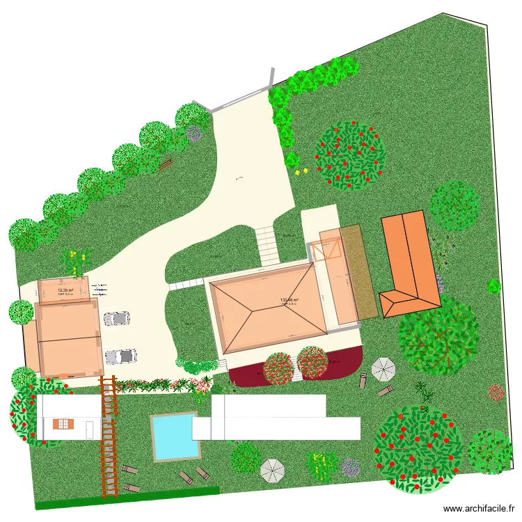 ST PEY 2. Plan de 3  et 199 m²