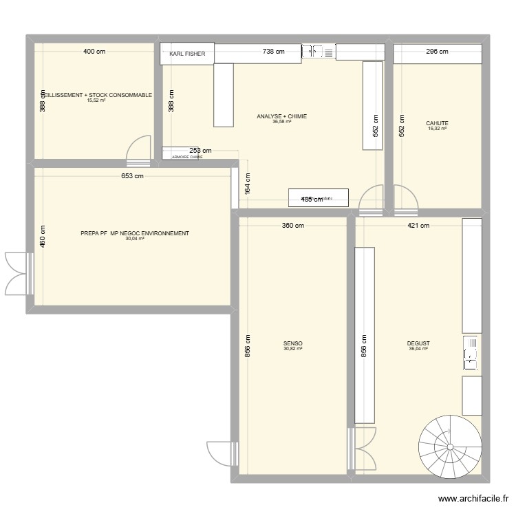 PLAN 2 LABO. Plan de 0 pièce et 0 m2