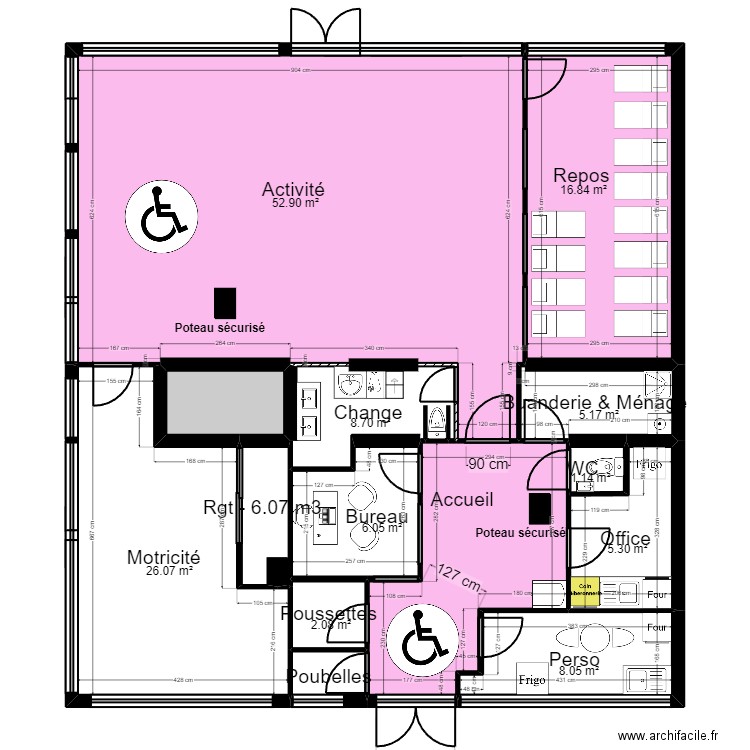 92 PUTEAUX projet Jean v2 ArL 160323 V4 modif cote. Plan de 14 pièces et 149 m2