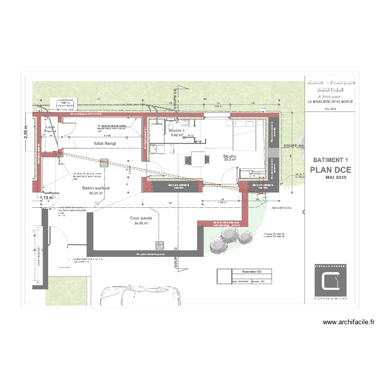 Reservation GO Gautier. Plan de 0 pièce et 0 m2