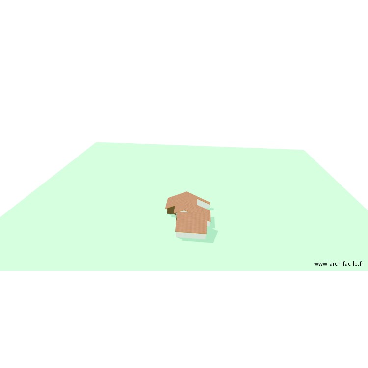 Xouaxange extension. Plan de 2 pièces et 90 m2