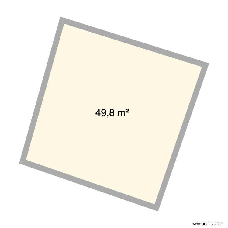 Maison Cadastre 32 Laurent. Plan de 1 pièce et 50 m2