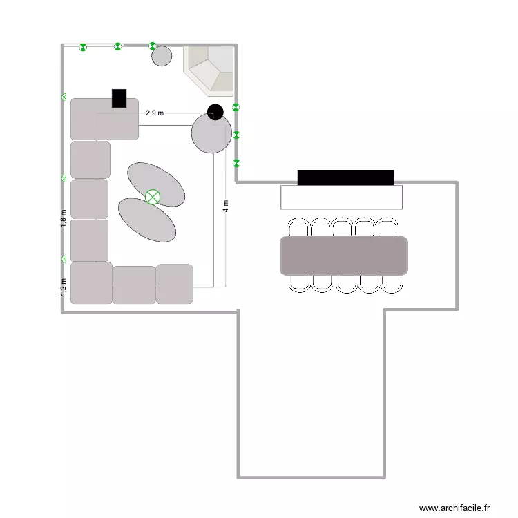 VDA SALON ELEC1. Plan de 