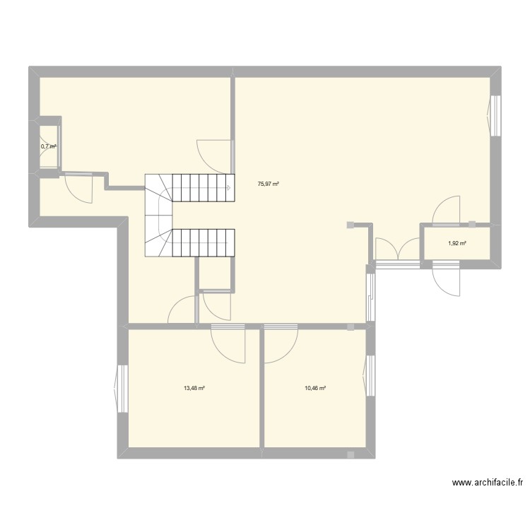 sam. Plan de 5 pièces et 103 m2