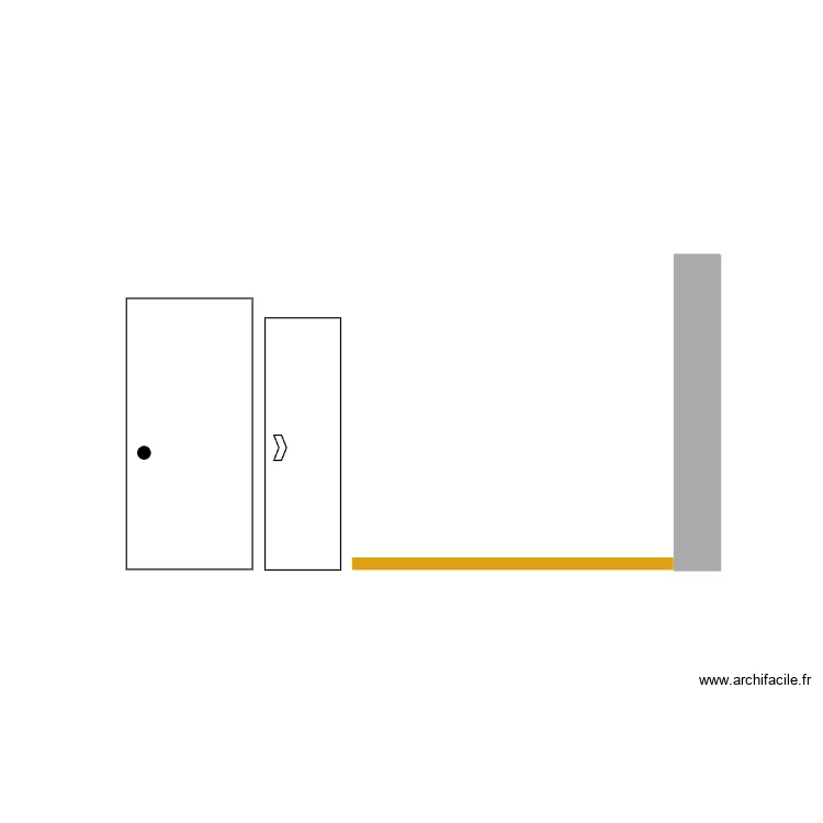 facade sud cuisine. Plan de 