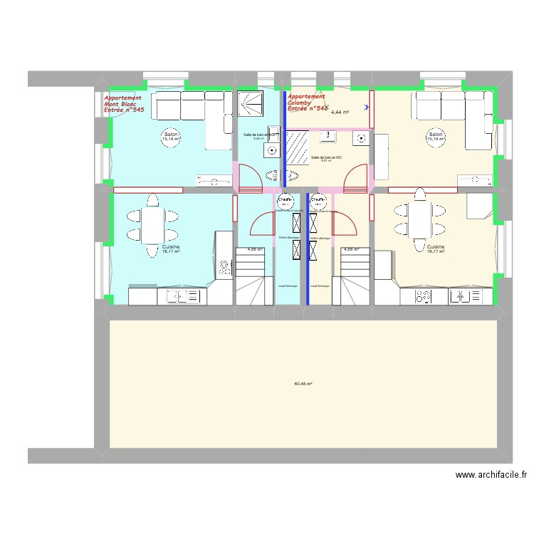 20250704 Projet Rénovation Sud Mury. Plan de 25 pièces et 314 m2