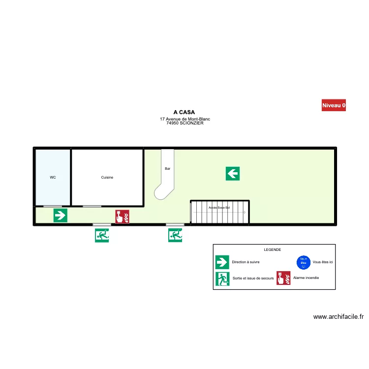 Plan d'intervention A CASA. Plan de 4 et 56 m² Plan d'intervention A CASA. Plan de 4 et 56 m²
