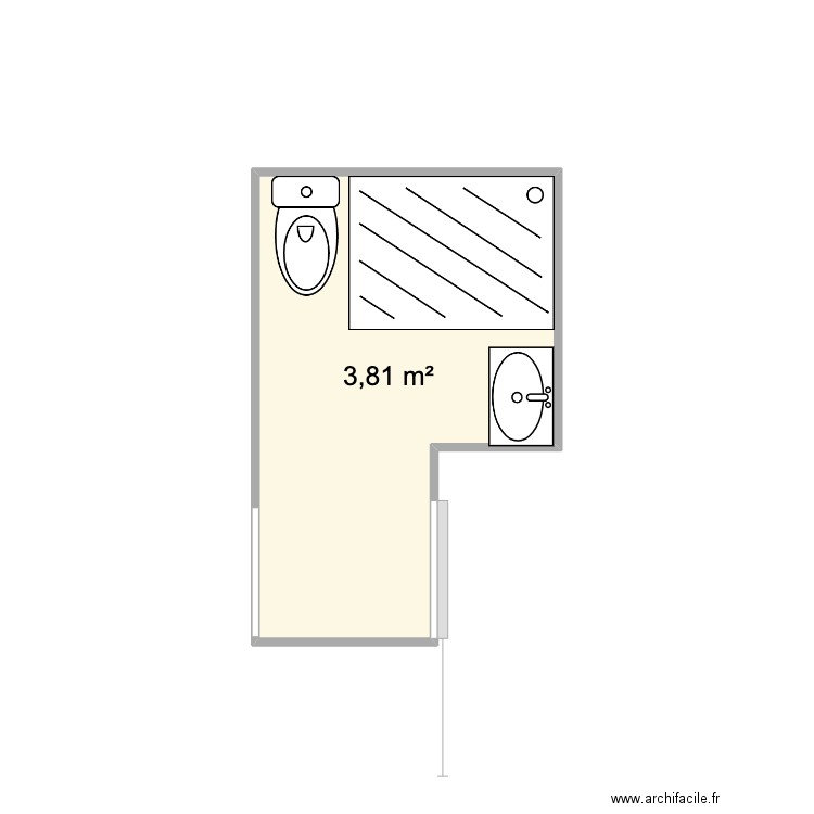 SDB. Plan de 0 pièce et 0 m2