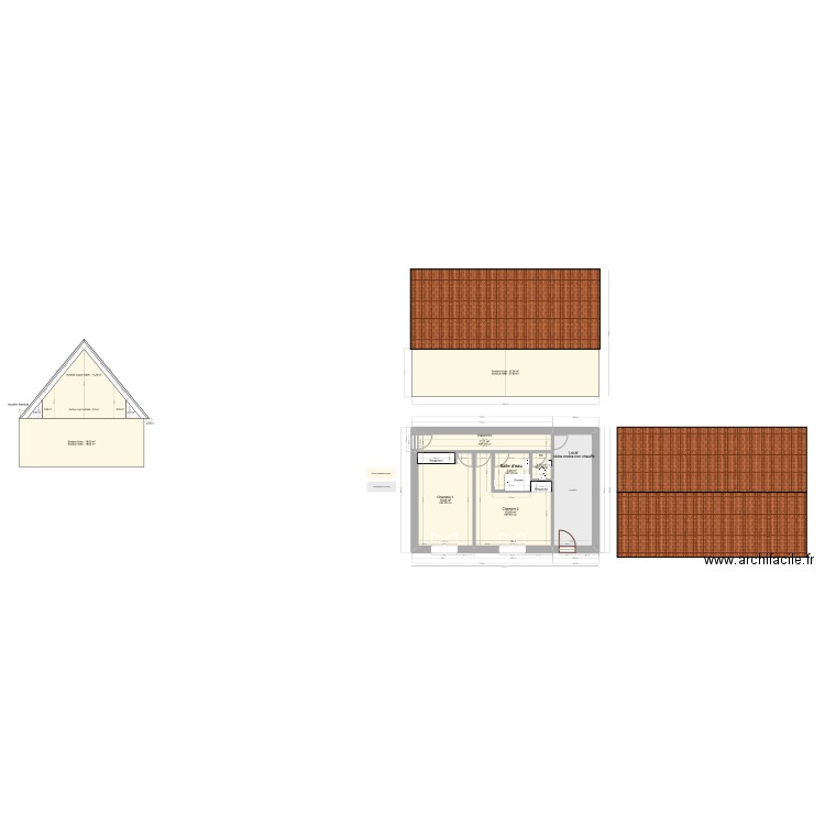 Rivarennes PCMI4. Plan de 6 pièces et 59 m2