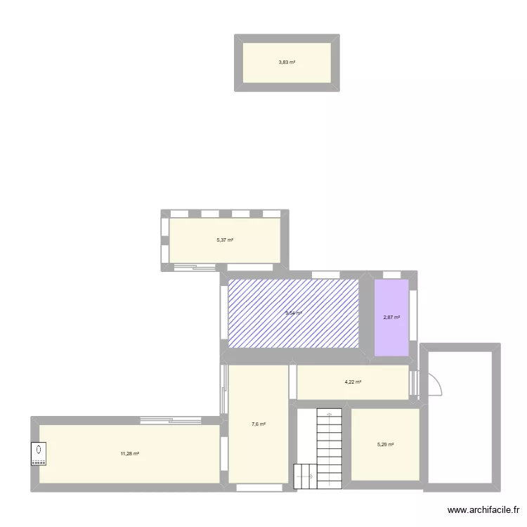 201 Cooledge. Plan de 8  et 50 m²