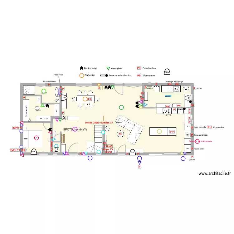 Rez-de-chauss&eacute;e - vierge. Plan de 6  et 114 m²
