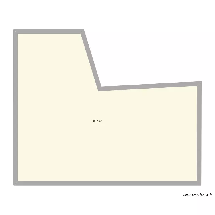 Plan sans mur interieur. Plan de 1 Pièce et 85 m² Plan sans mur interieur. Plan de 1 Pièce et 85 m²