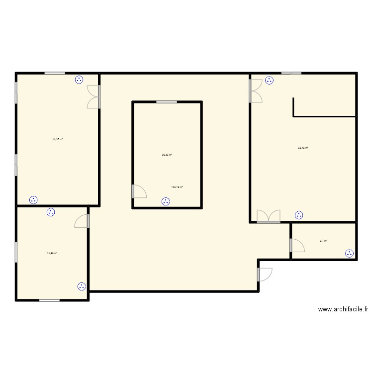 Circuit prise MATERNITE GBAPKODJI. Plan de 0 pièce et 0 m2