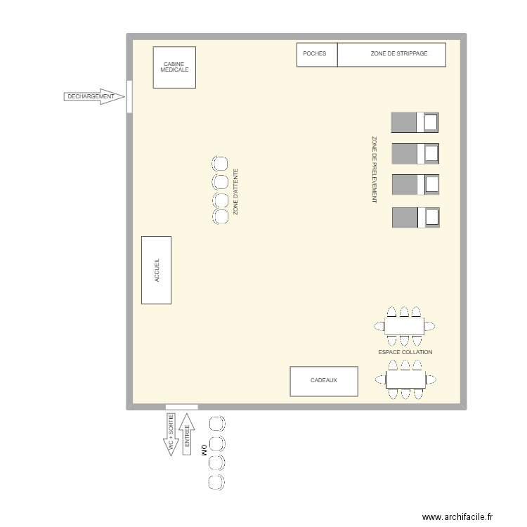 IMTR. Plan de 1 pièce et 90 m2