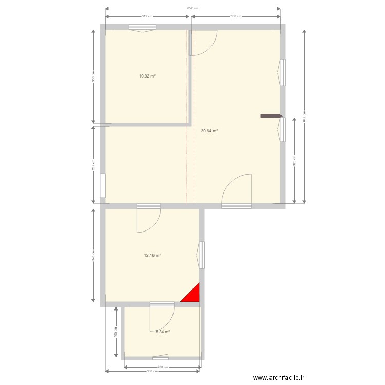 SIDOU (plan existant rez-de-chaussée). Plan de 0 pièce et 0 m2