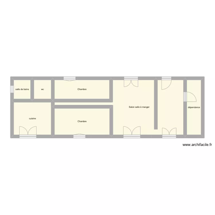 MENDES &eacute;tat initial RDC. Plan de 