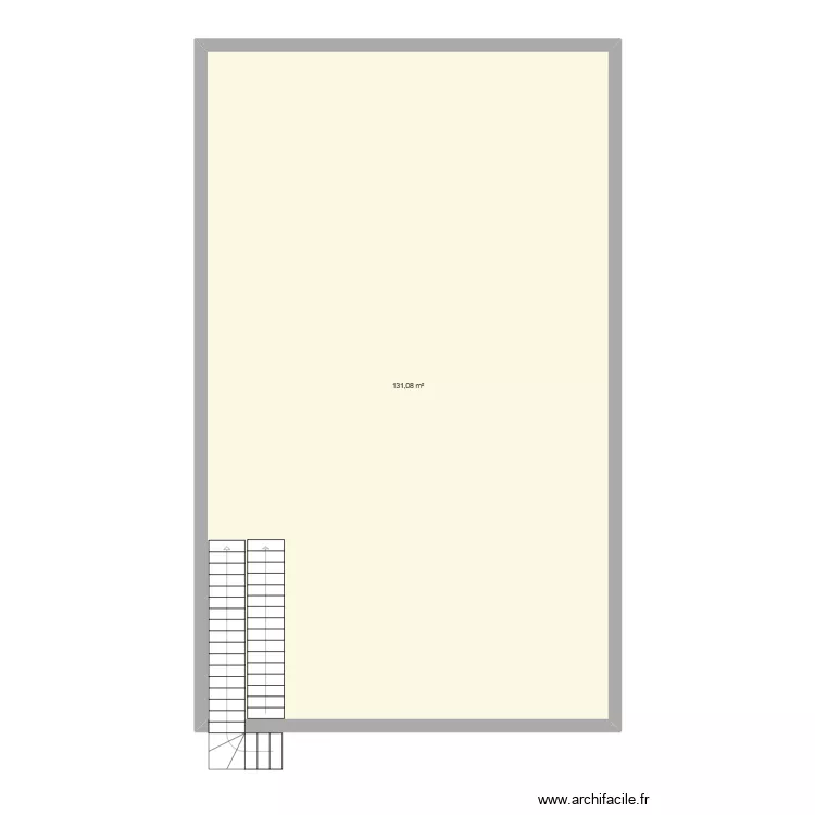 plan 2. Plan de 1 pièce et 131 m²