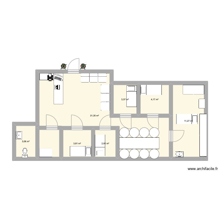 plan travail. Plan de 0 pièce et 0 m2