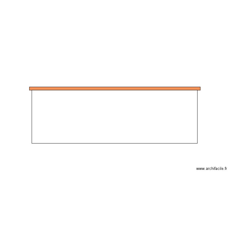 Facade ouest actuelle. Plan de 0 pièce et 0 m2