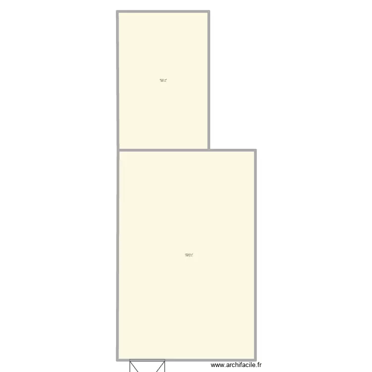 B&acirc;timent. Plan de 2  et 300 m²