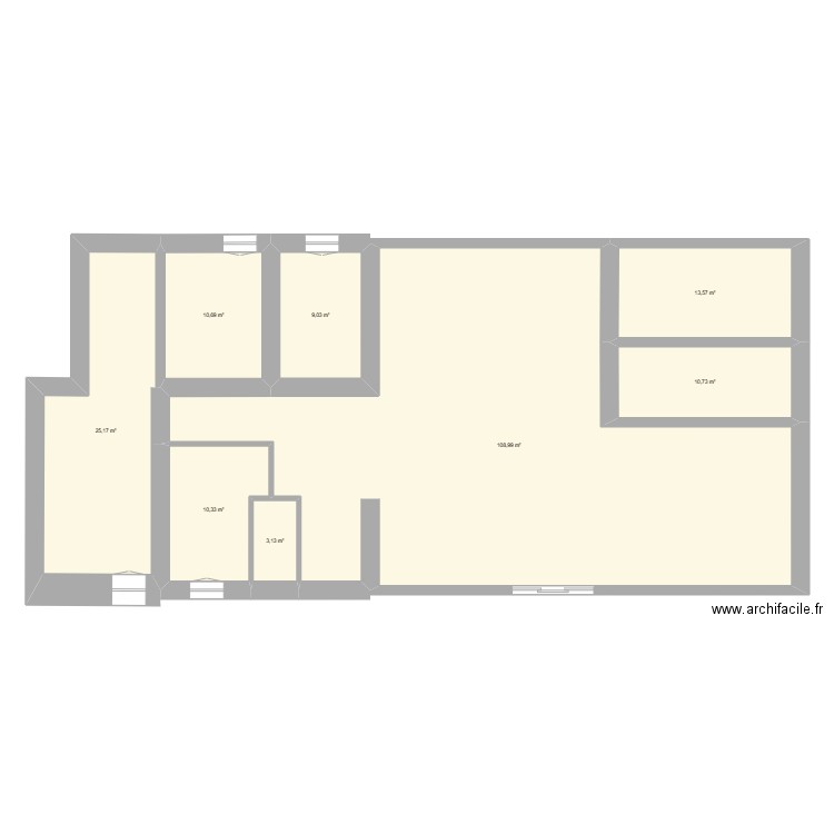 etage les planches. Plan de 8 pièces et 192 m2