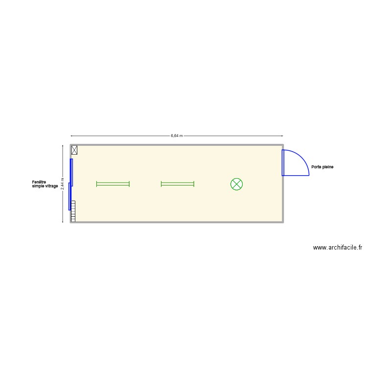 V497 ATEMCO. Plan de 1 pièce et 16 m2