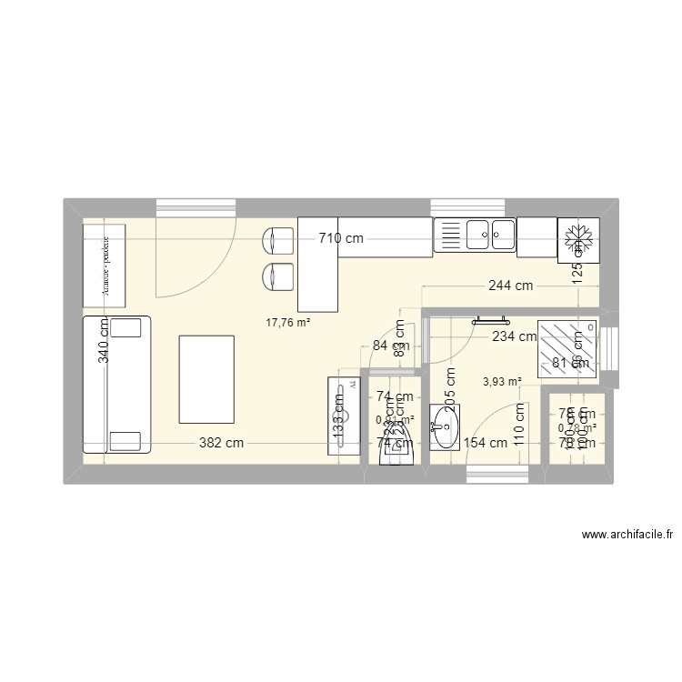 Studio Mas. Plan de 0 pièce et 0 m2